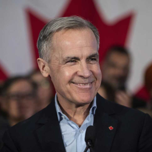 FILE - Mark Carney speaks during his Liberal leadership campaign launch in Edmonton, Jan. 16, 2025. (Jason Franson/The Canadian Press via AP, File)