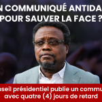 Un communiqué antidaté pour sauver la face ? Le CPT joue à cache-cache diplomatique