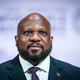 President Advisor at the Presidential Transitional Council of the Republic of Haiti, Smith Augustin, on the arrival of guests attending the Sport for Sustainability Summit on the red carpet at the Carrousel du Louvre (Louvre Carrousel), one day before the opening ceremony of the Paris 2024 Olympic Games, in Paris, FRANCE, on July 25, 2024.
Smith Augustin, conseiller du president du conseil presidentiel de transition de la Republique d Haiti, lors de l arrivee des invites qui participent au sommet sport pour le developpement durable sur le tapis rouge au Carrousel du Louvre, un jour avant la ceremonie d ouverture des Jeux olympiques de Paris 2024, a Paris, FRANCE, le 25 juillet 2024. (Photo by Xose Bouzas / Hans Lucas / Hans Lucas via AFP)