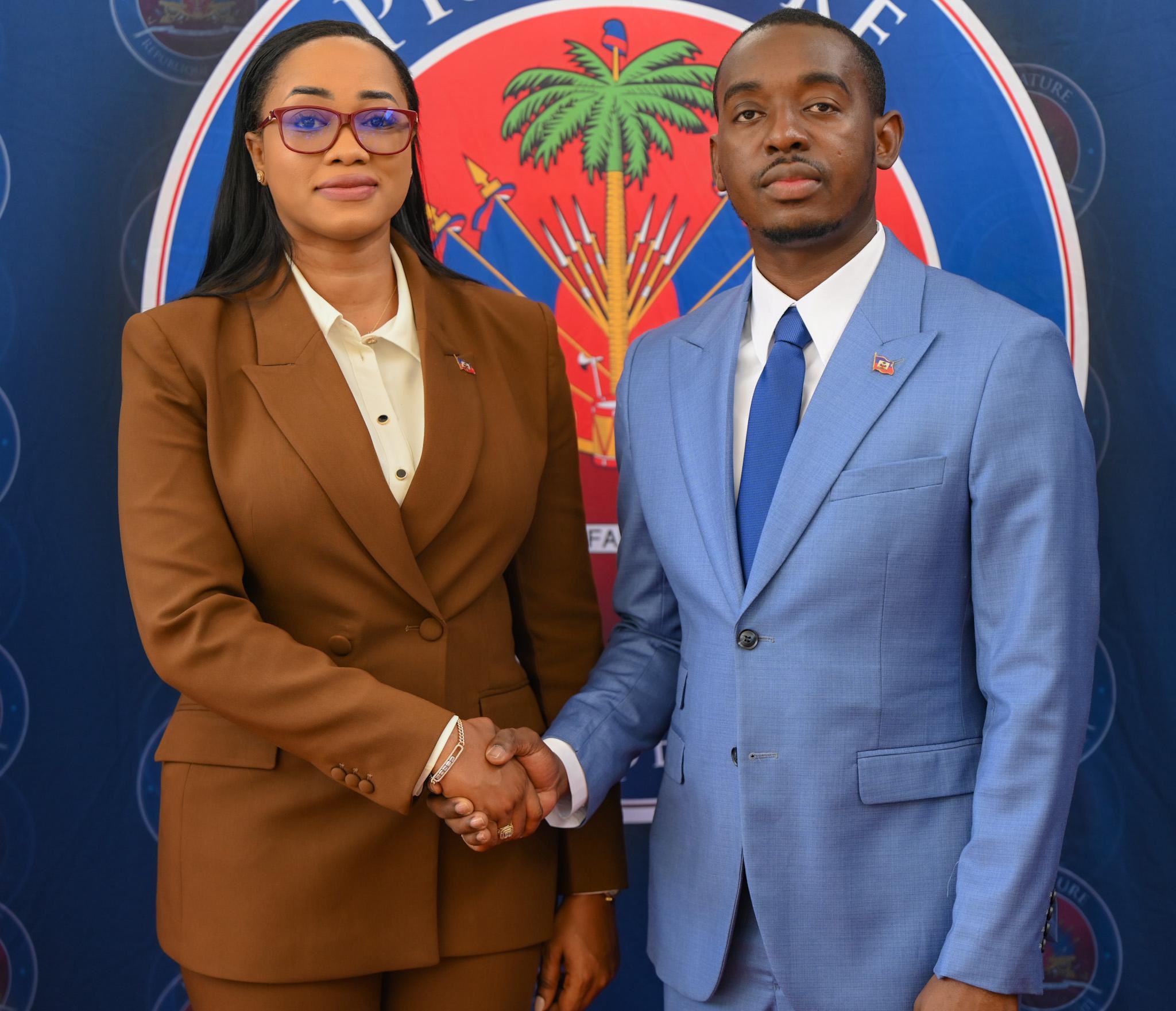 Madame Kathia VERDIER et Bendgy Tilias
Diaspora Haïti