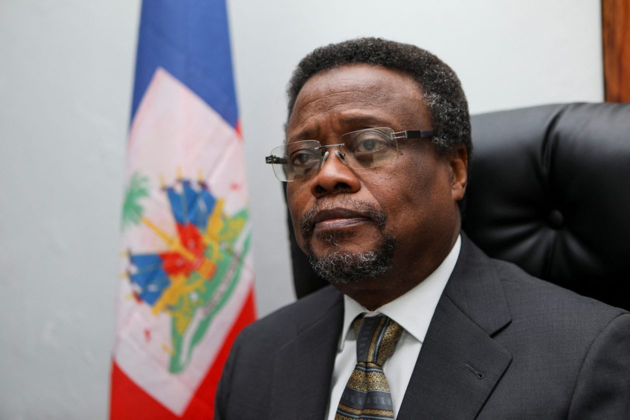 Haitian economist Fritz Jean, who leads a civil society initiative that is calling for the creation of a two-year transition government to improve the country's security situation before holding elections, poses for a photograph after an interview with Reuters, in Port-au-Prince, Haiti February 4, 2022. REUTERS/Ralph Tedy Erol